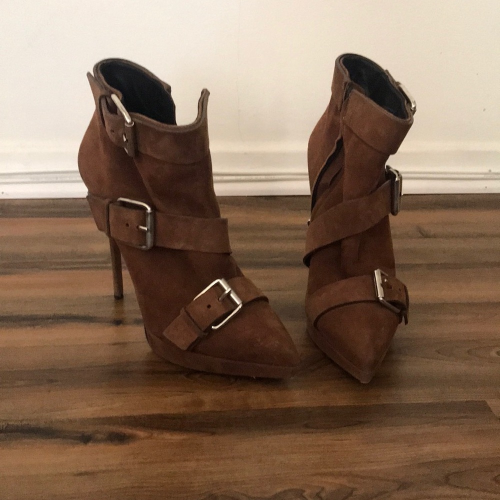 Giuseppe Zanotti Brown Suede Booties 10